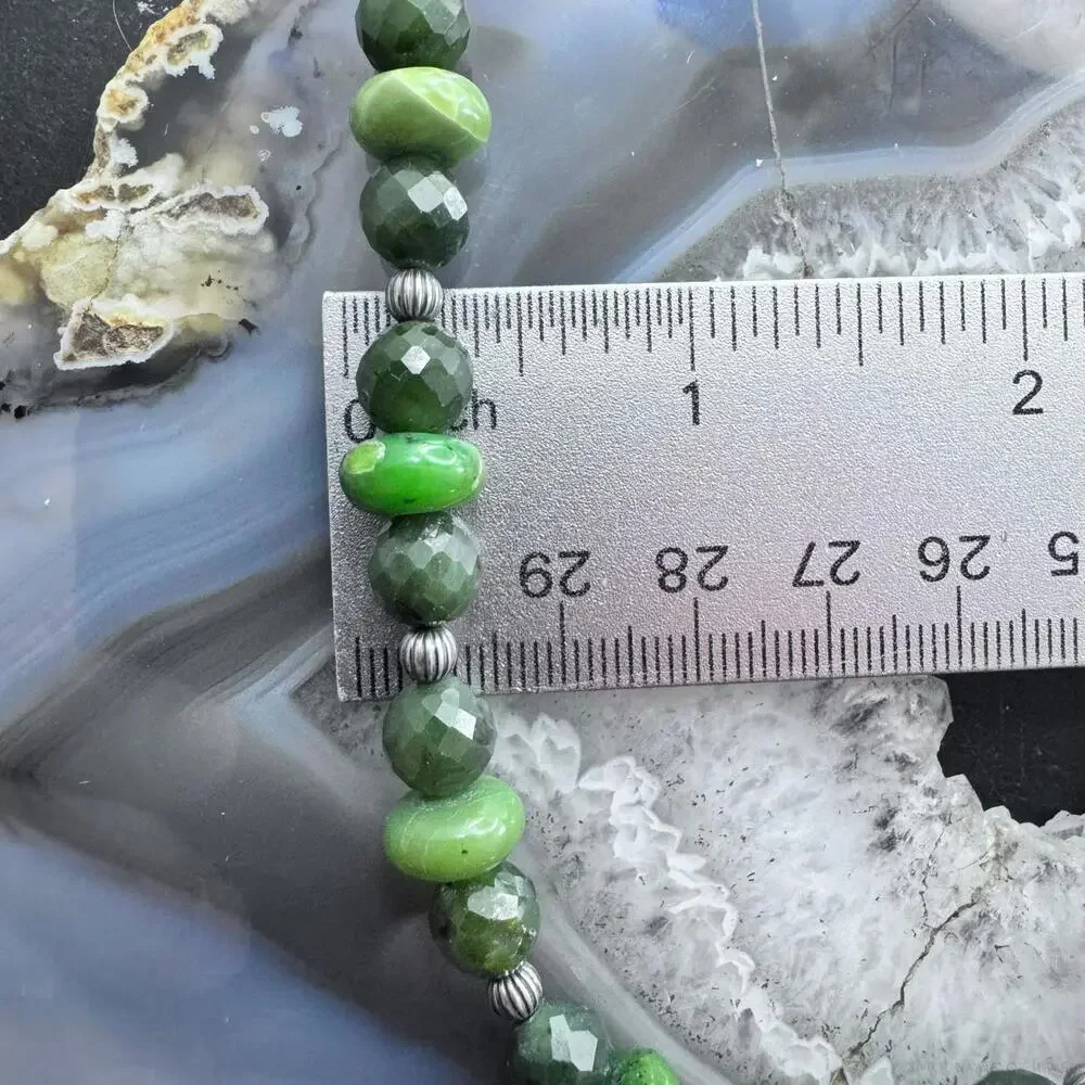 Carolyn Pollack Sterling Faceted & Smooth Serpentine 17